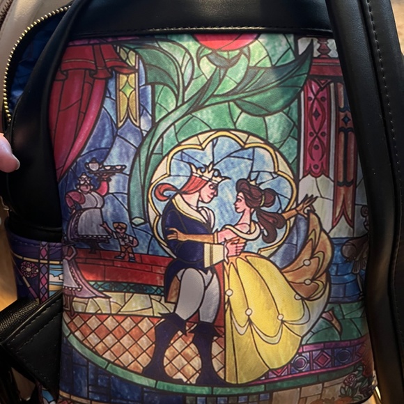 Beauty and the Beast Loungefly Disney Princess Castle Belle Mini Backpack - Picture 3 of 6
